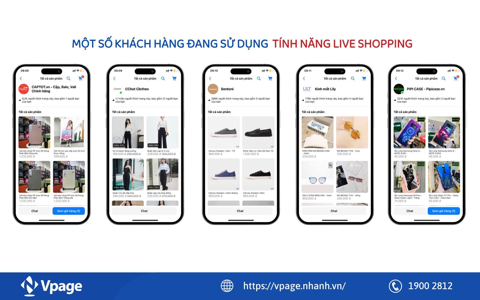 Một số khách hàng đang sử dụng tính năng Facebook Live Shopping